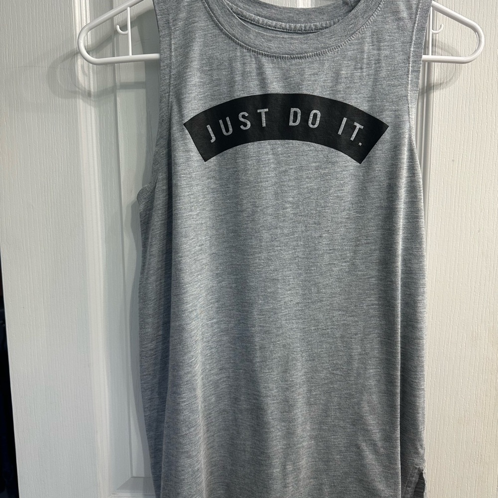 Nike Gray Muscle Tee Sleeveless Just Do It